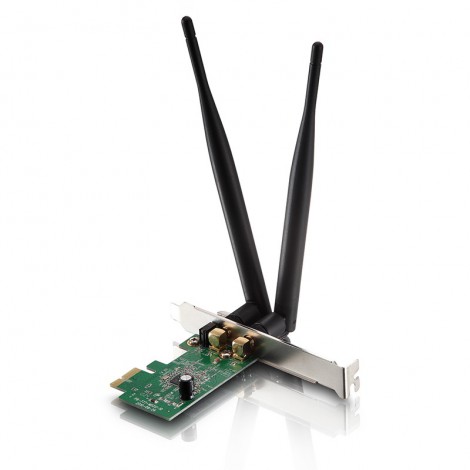 Netis Switch 300Mbps Wireless N PCI-E Adapter, 2*5dBi detachable antennas