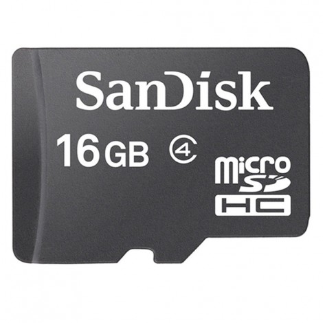 SanDisk microSDHC, SDQM 16GB, C4, 3x5, 5Y