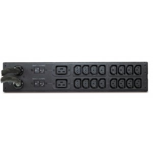 APC Rack ATS, 230V, 32A, IEC309 in, (16) C13 (2) C19 out