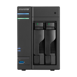Asustor 2x 2.5"/3.5" SATA or SSD Intel Celeron 2.41Ghz (Dual-Core) 1 GB DDR3L (Max 8G)
