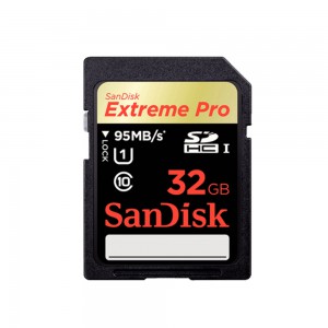 SanDisk Extreme Pro SDHC, SDXPA 32GB, U3, C10, UHS-I, 95MB/s R, 90MB/s W, 4x6,Lifetime Limited